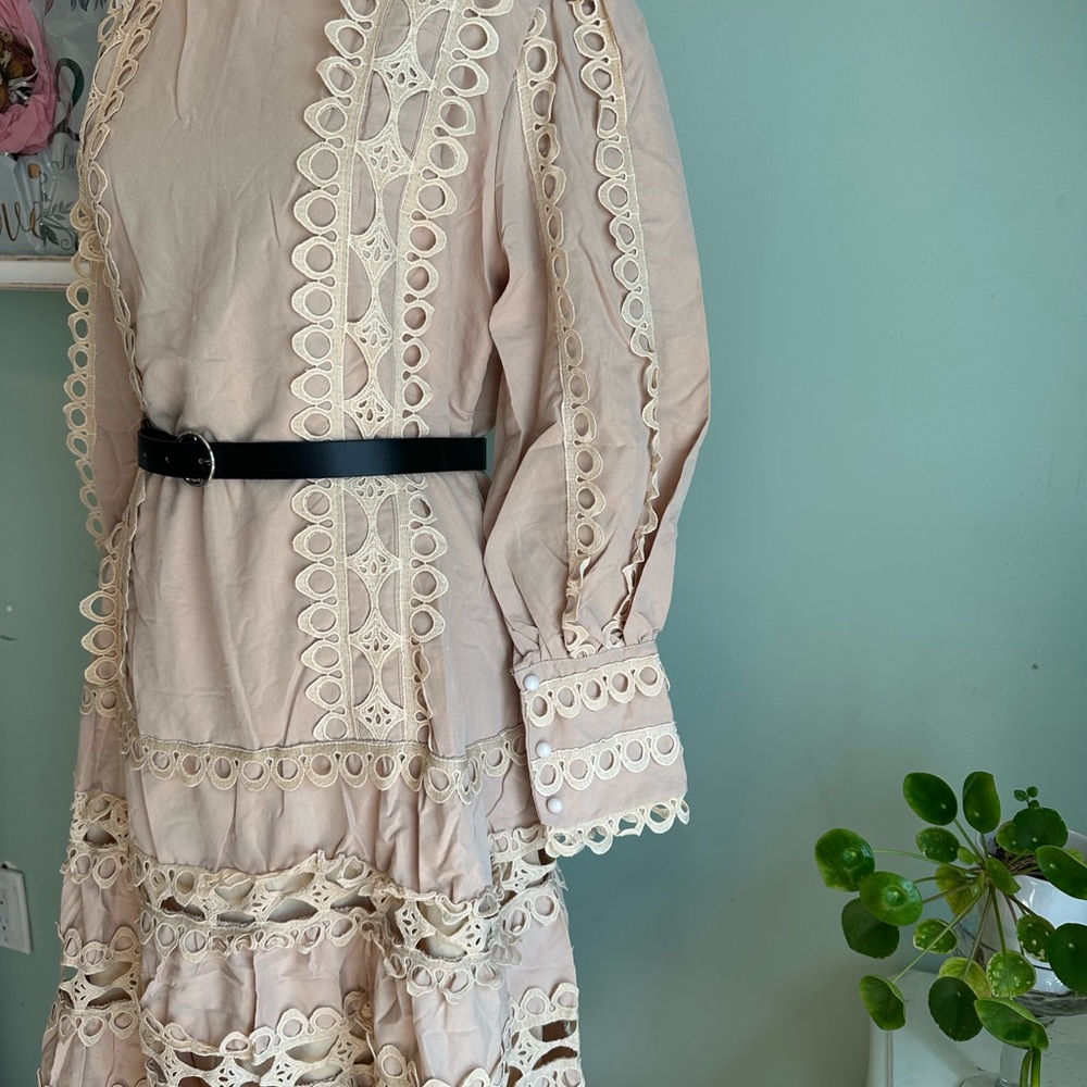 Beautiful Dress with Belt - Picture 10 of 14